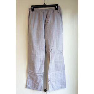 Nautica Blue Women's Blue Plaid Mid Rise Elastic Waist Pajama Pant Size M